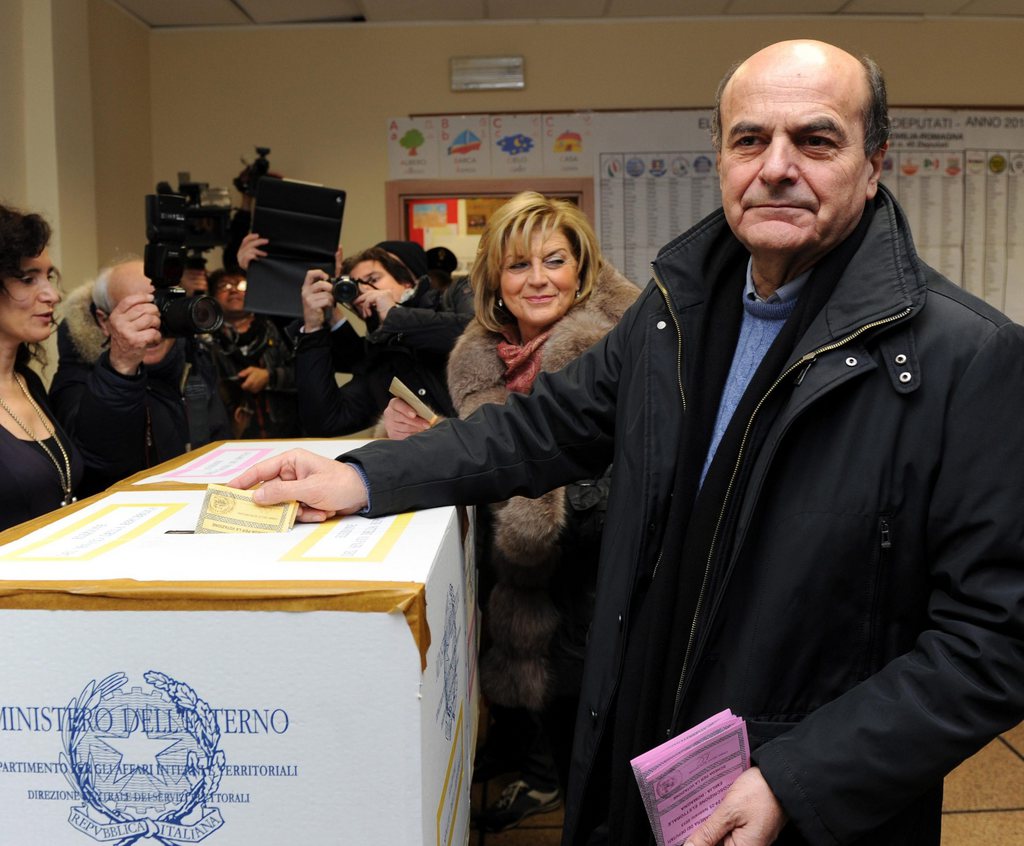 Les écologistes sont alliés au Parti démocrate de Pier Luigi Bersani.