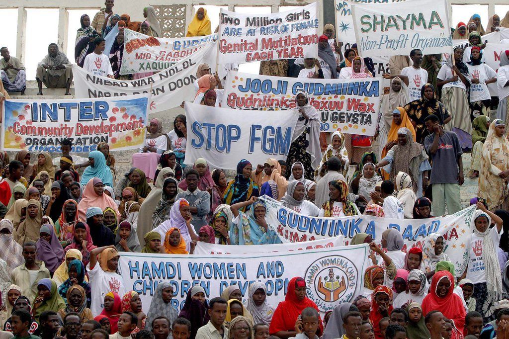 Des femmes somaliennes ont lancé la première campagne anti-excision du pays en mars 2004 à Mogadishio. 