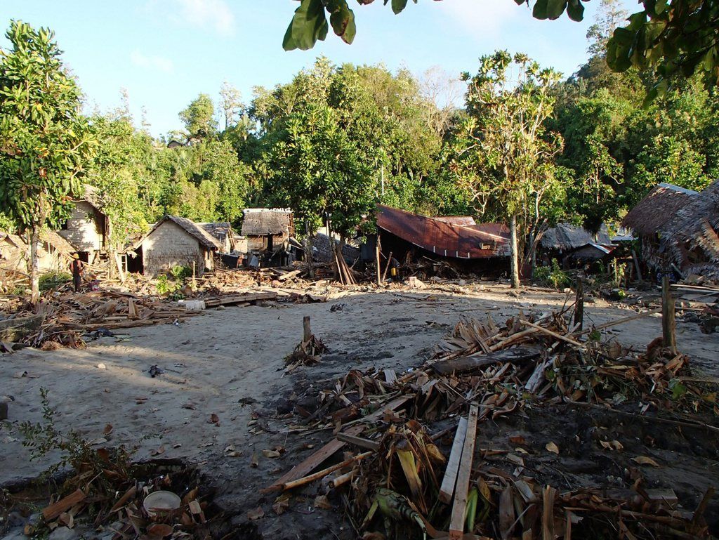 95% des habitations de Venga ont été détruites. 