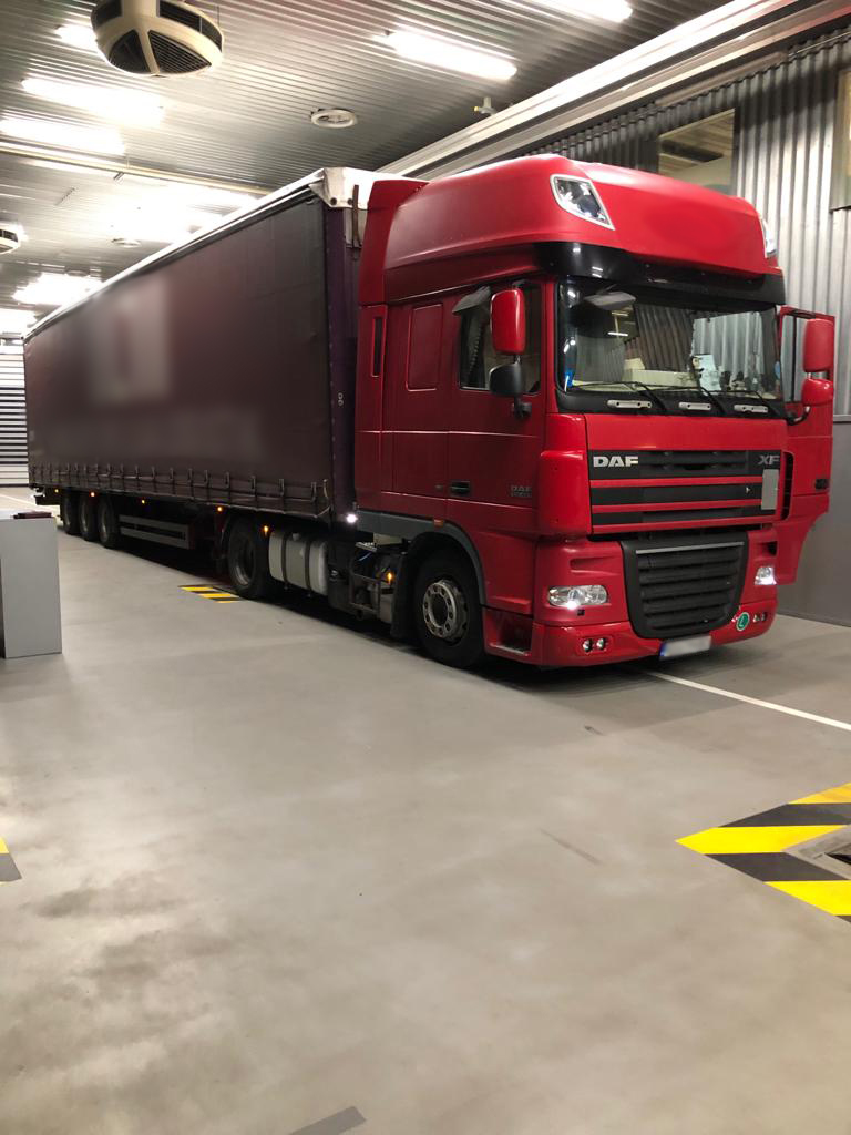 Le camion aux plaques bulgares a été immobilisé.