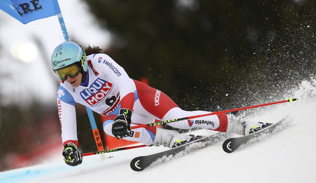 Ce n'est probablement pas en géant que Wendy Holdener décrochera une troisième médaille mondiale.