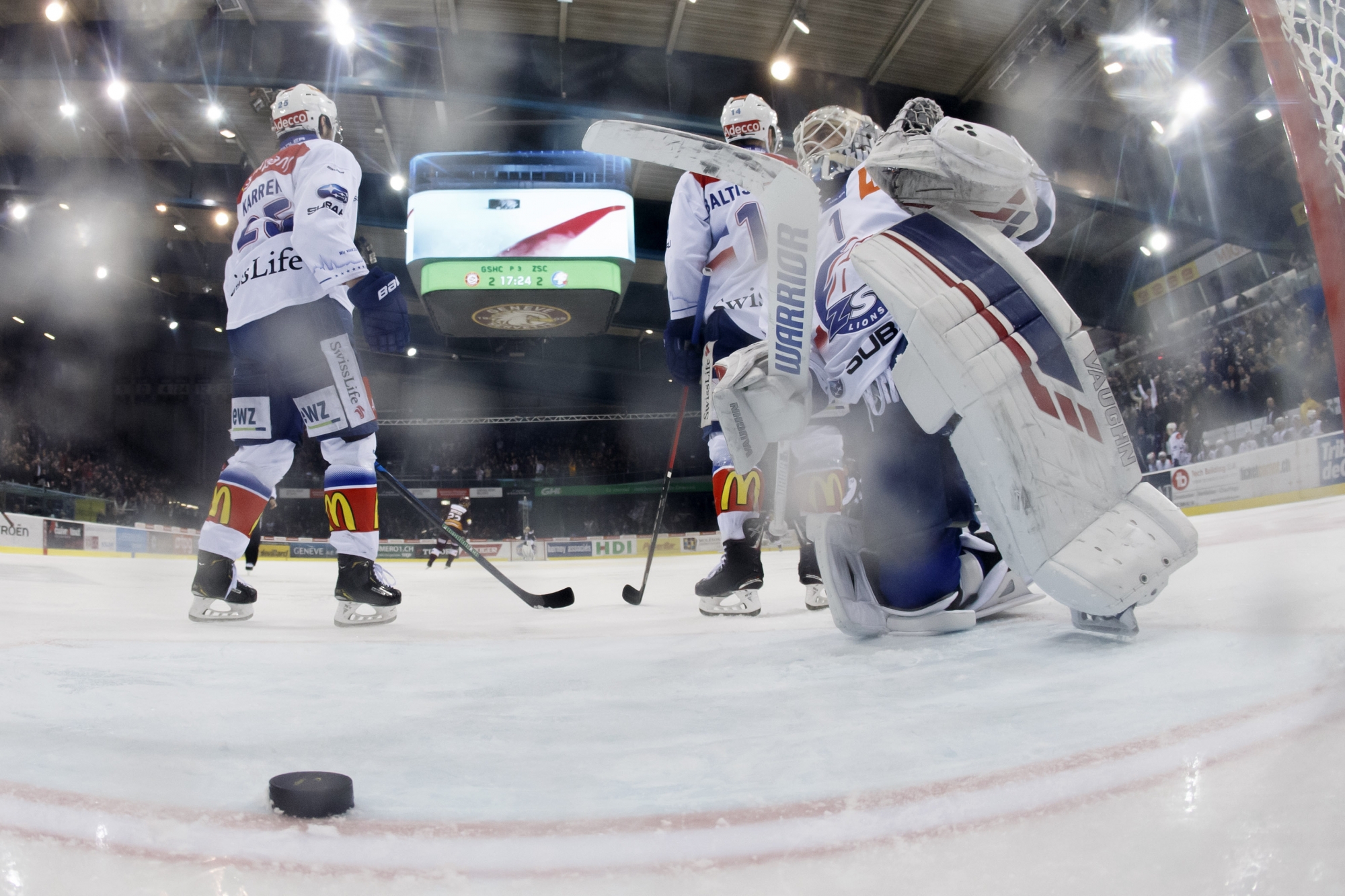 Les supporters zurichois se rendaient au match remporté par Genève-Servette contre les Zurich Lions.