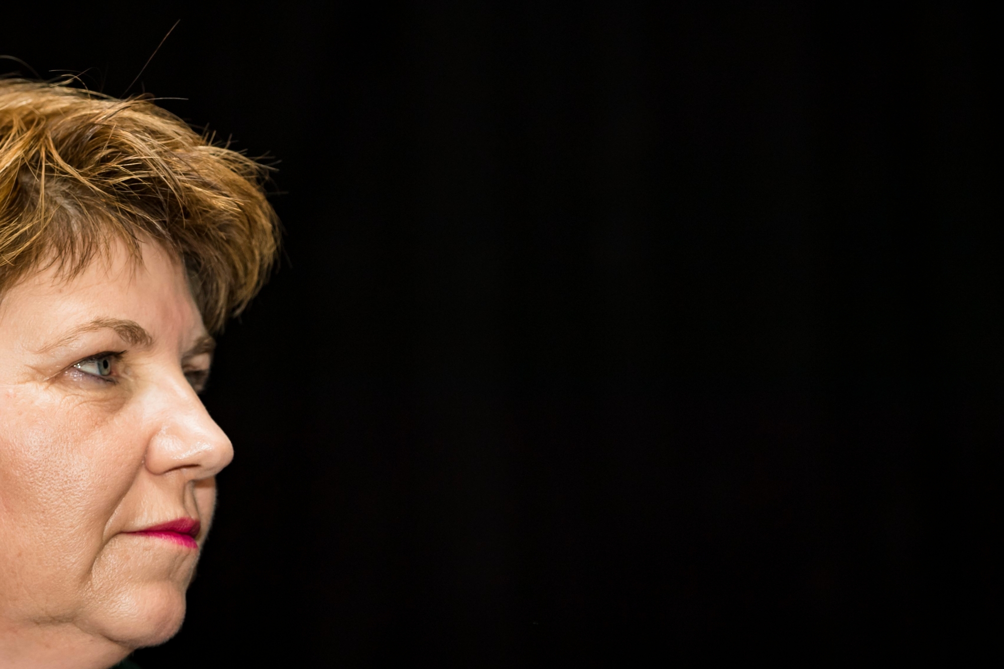 Viola Amherd, conseiller nationale valaisanne PDC, parle lors d'une conference de presse lconcernant l'election complementaire au Conseil federal ce jeudi 8 novembre 2018 a Brigue. (KEYSTONE/Jean-Christophe Bott) SUISSE VIOLA AMHERD PDC CVP