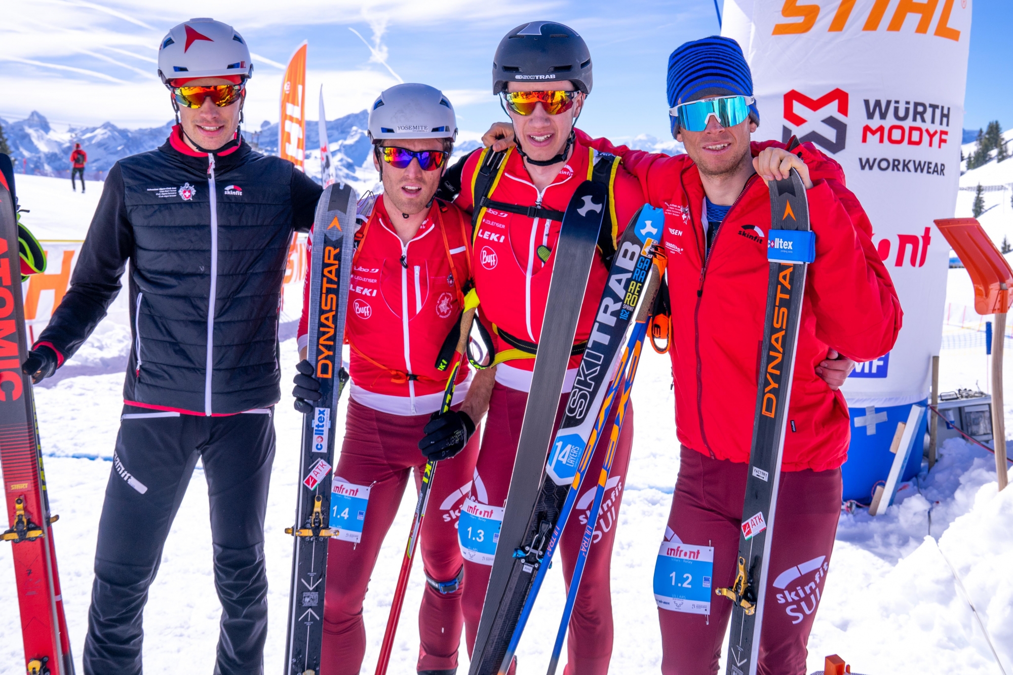Le relais masculin suisse a terminé en chocolat pour la dernière épreuve des championnats du monde. La Suisse termine malgré tout en tête du classement des médailles par nation.