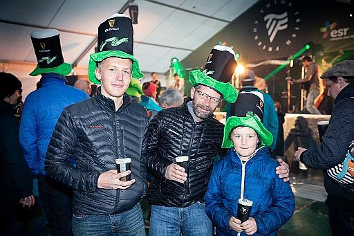 Thibaud, Stéphane et Nathan Bourdin sont venus en famille apprécier l'ambiance d'une soirée 100% irlandaise.