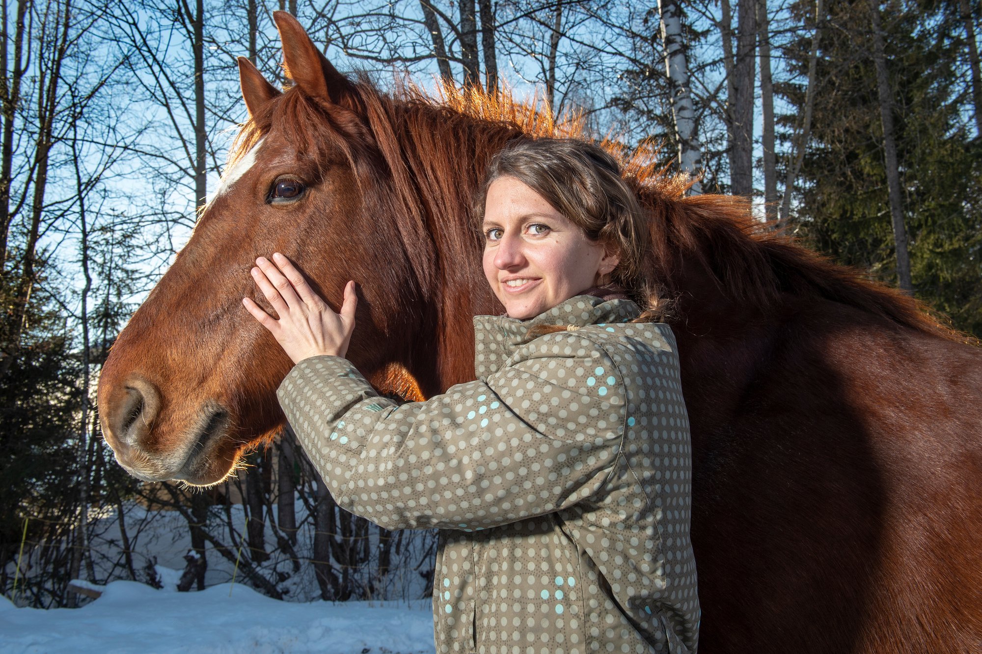 Stéphanie Moren est ostéopathe pour animaux. Ses patients? Chiens, chats, chèvres ou encore chevaux.

Sabine Papilloud/Le Nouvelliste