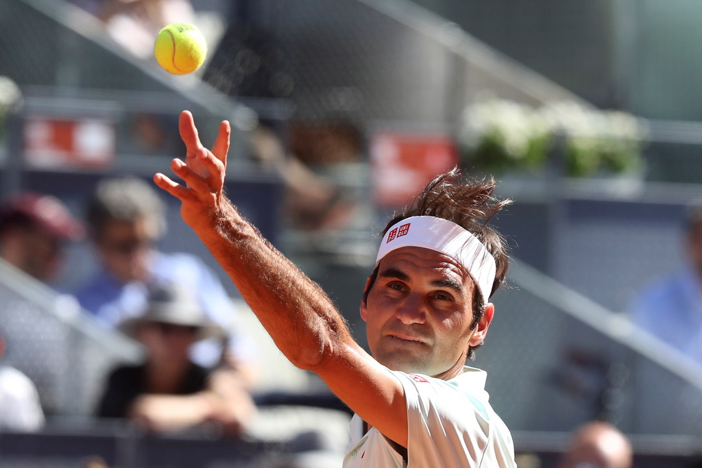 Pour Roger Federer, son match contre l'Autrichien Dominik Thiem en quart de finale du Masters 1000 de Madrid était un "grand test".