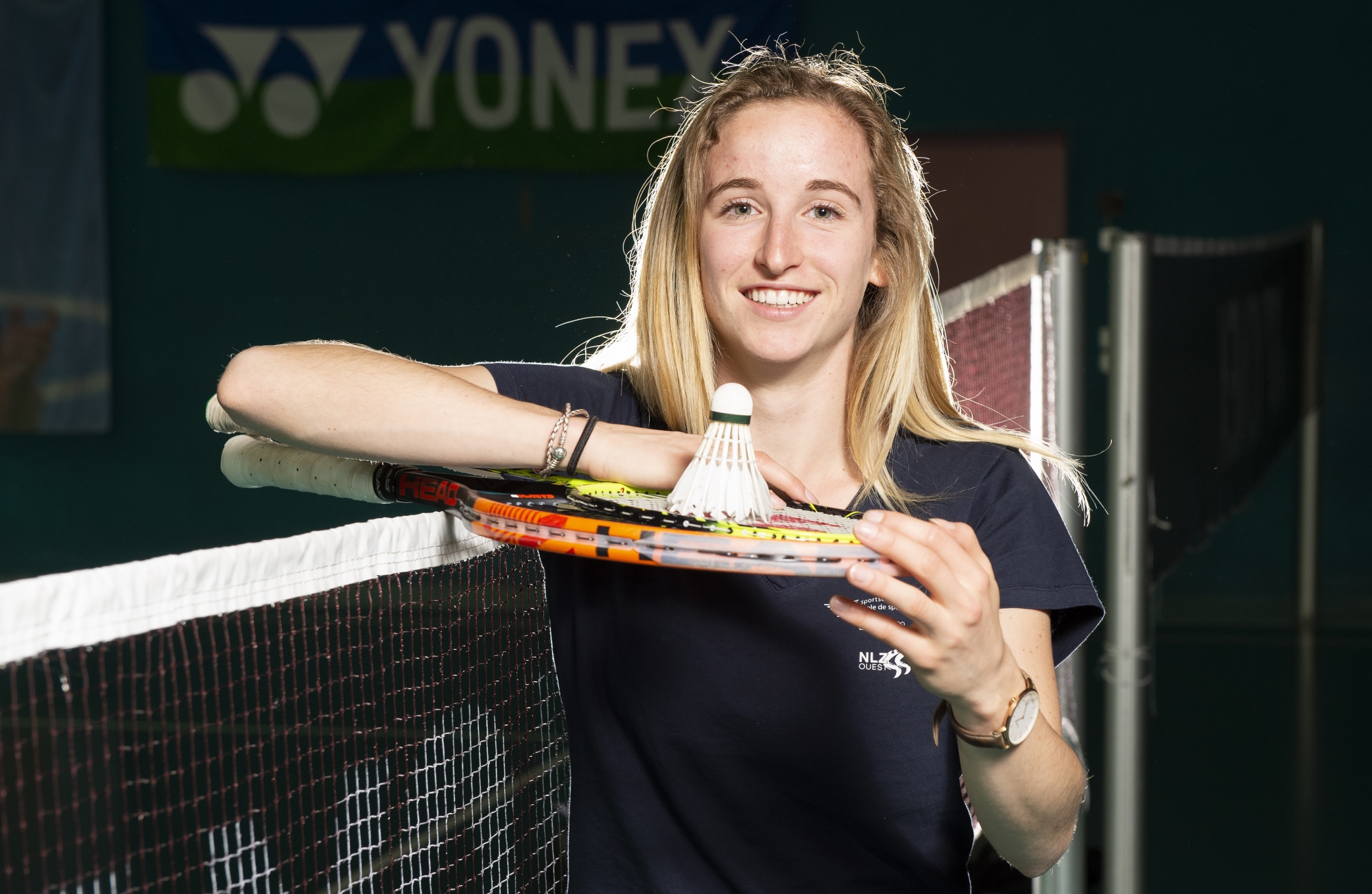 Michelle Fux, du tennis au badminton et vice-versa. 