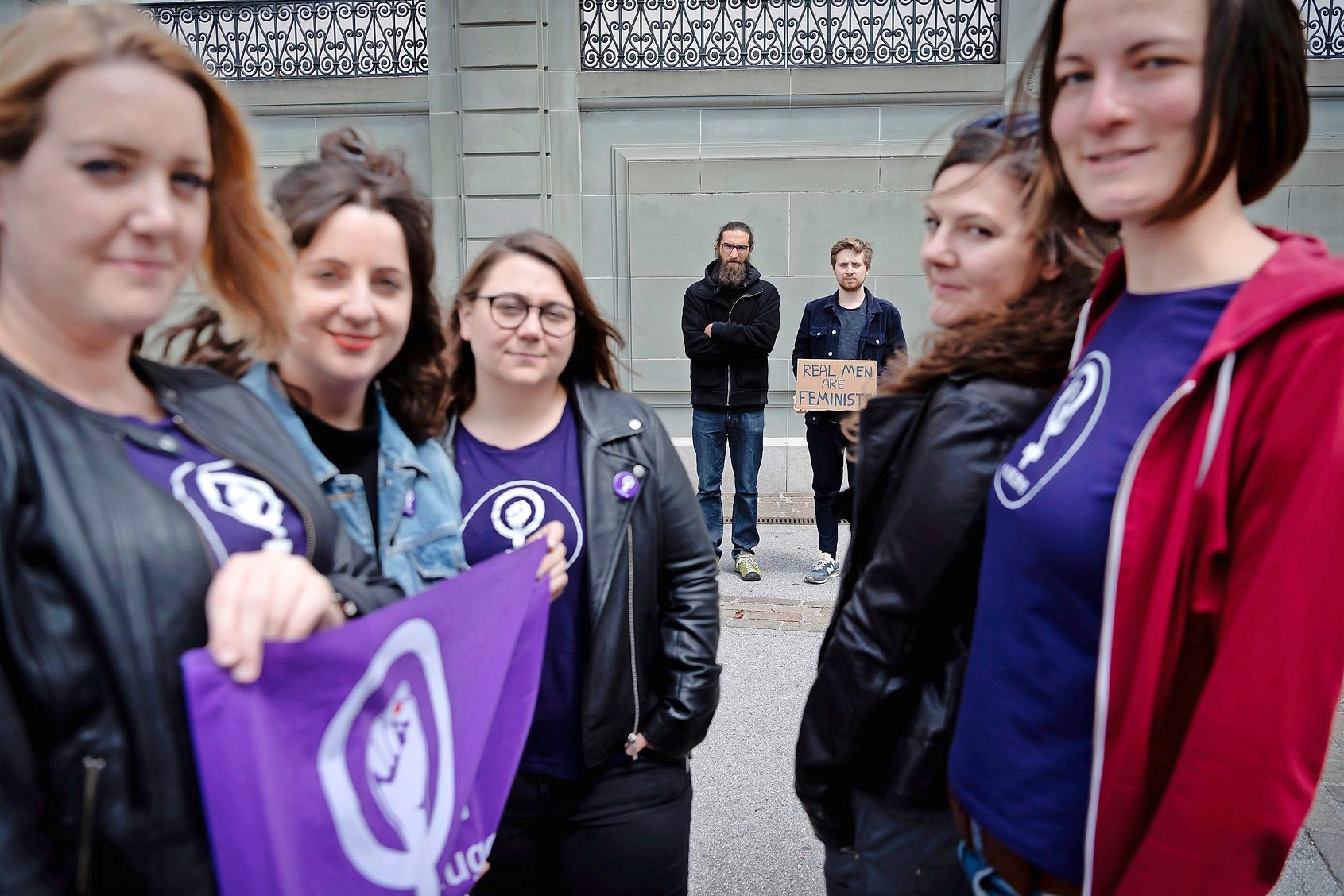 Grève des femmes; bureau du Collectif
Photo Lib / Charly Rappo, Fribourg, 13.05.2019