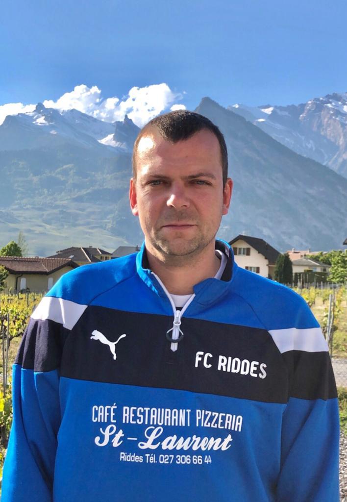 Vincent Brulhart, entraineur du FC Riddes II, 5ème ligue