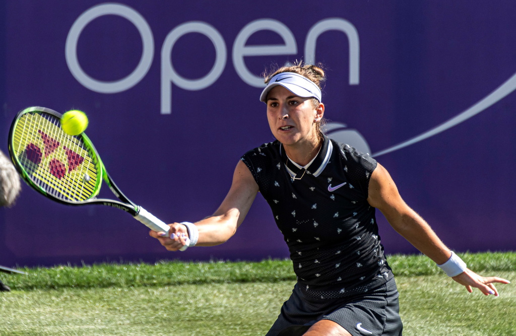 Belinda Bencic a fait forte impression contre Amanda Anisimova.