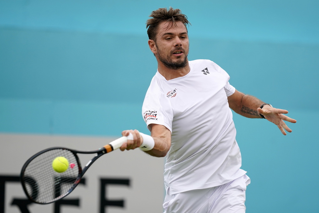 Stan Wawrinka a remporté son match contre le Britannique Daniel Evans, en 16e de finale du Tournoi du Queen's.