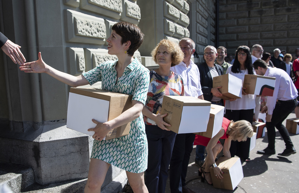 Les signatures ont été déposées, ce lundi, à la Chancellerie fédérale.