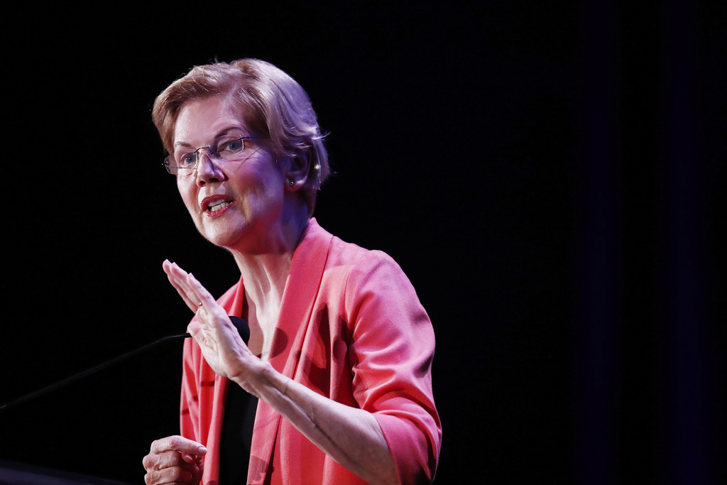 Elizabeth Warren, troisième dans les sondages parmi les prétendants démocrates, a été la première à ouvrir le bal sur le thème des inégalités économiques.