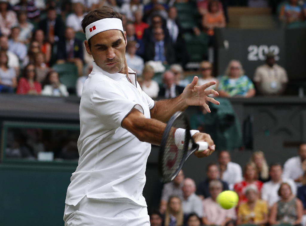 Roger Federer s'est qualifié pour les quarts de finale du tournoi de Wimbledon.