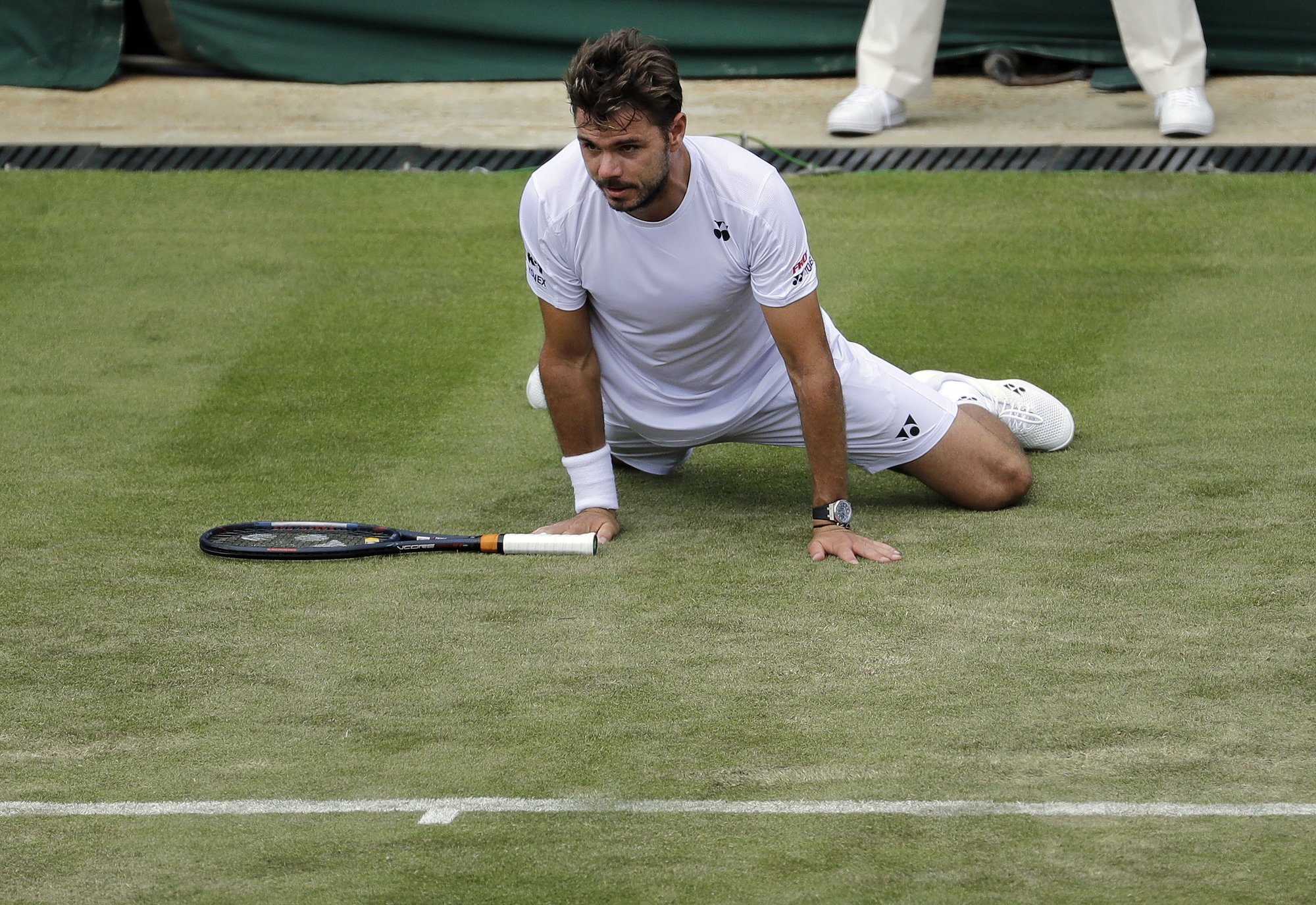 Battu mais pas abattu. Stan Wawrinka sort de Wimbledon après deux tours.