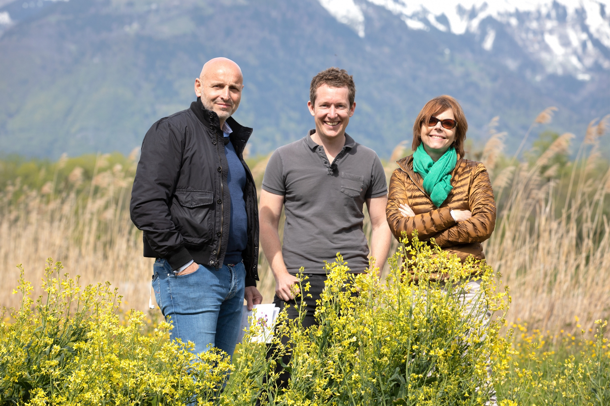 Philippe Chevrier et Annick Jeanmairet entourent le semencier bio Tulipan Zollinger.