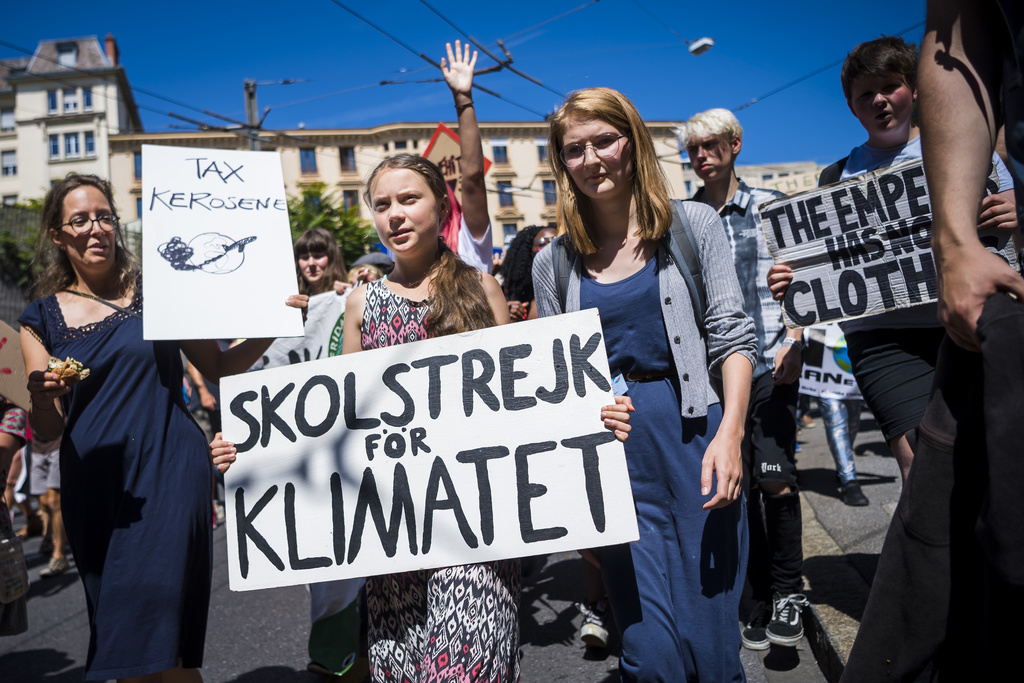 Les jeunes activistes, issus des mouvements de grève pour le climat de toute l'Europe, ponctuent cette semaine dans les rues de Lausanne.