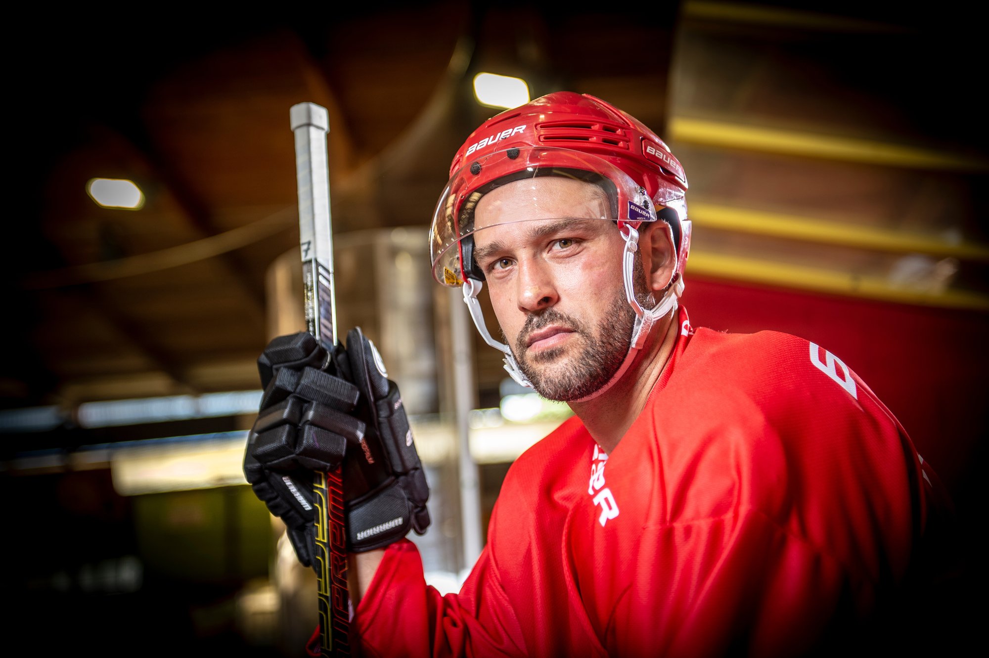 Goran Bezina à la sortie de son premier entraînement avec le HC Sierre.