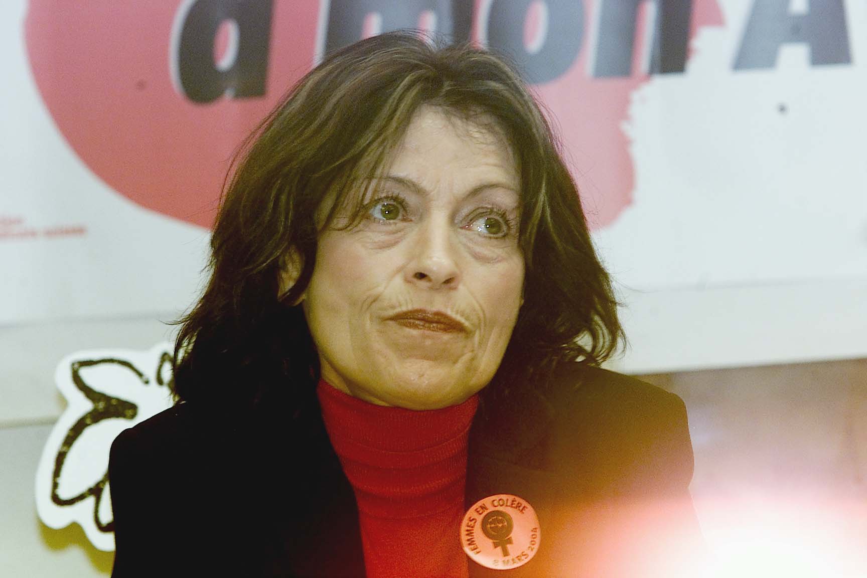 Anne-Christine Bagnoud s'est engagée sans compter pour l'égalité, comme ici à l'occasion de la Journée des droits de la femme du 8 mars 2004.