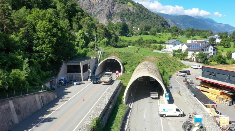 Le tunnel de Gamsen relie Viège à Brigue.