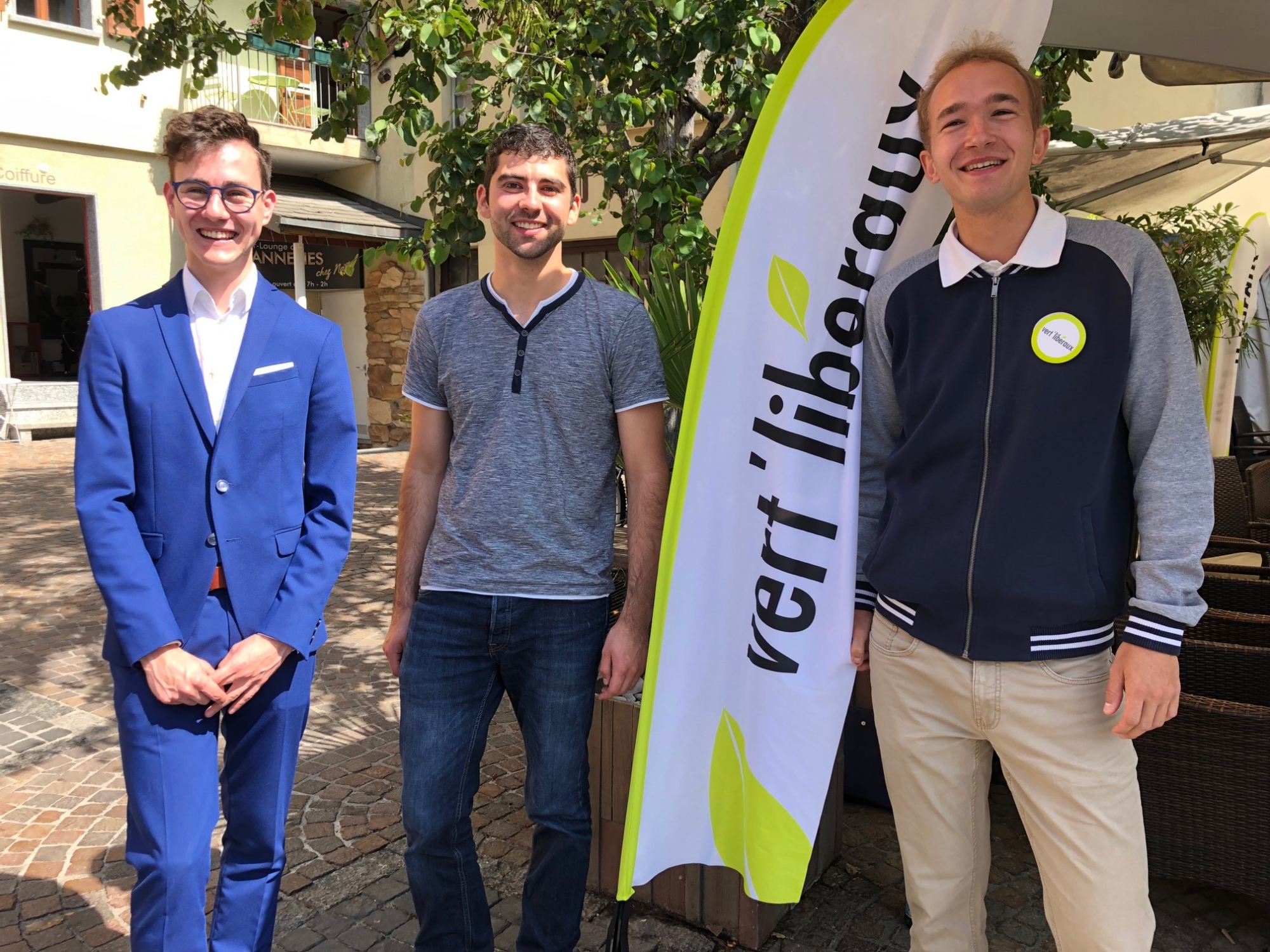 Gwenaël Richard, Nathan Mettez et Philippe Jansen, les trois coordinateurs du groupe de travail du PVL valaisan.