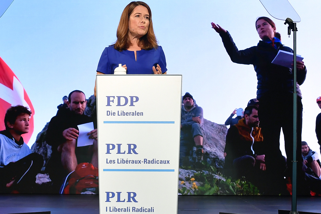 La présidente du PLR a plaidé pour une Suisse volontariste.