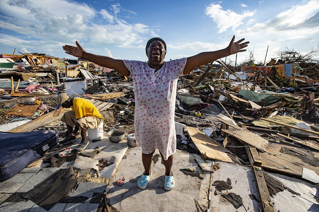 Il ne reste plus rien de la maison d'Aliana Alexis - et de celles de nombreux habitants des Bahamas - après le passage de l'ouragan Dorian.