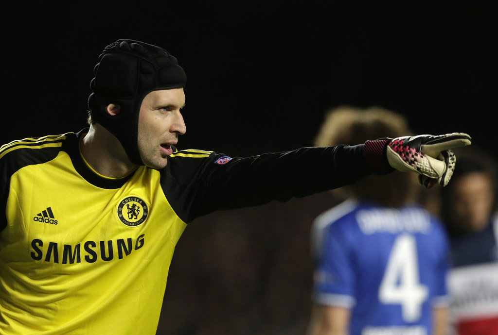 Petr Cech, l'ancien gardien de but de Chelsea et Arsenal, troque les crampons pour les patins. (illustration)