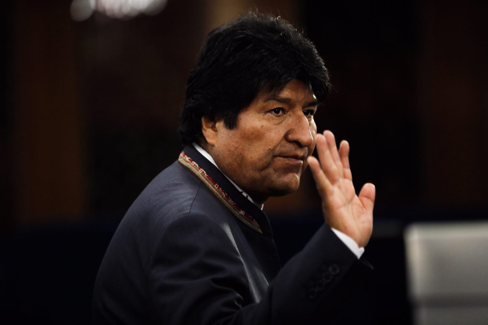 epaselect epa07986944 (FILE) Evo Morales, President of Bolivia arrives for the 2019 Climate Action Summit which is being held in advance of the General Debate of the General Assembly of the United Nations at United Nations Headquarters in New York, New York, USA, 23 September 2019 (reissued 10 November 2019). According to media reports on 10 November 2019, Bolivian President Evo Morales has announced his resignation. Morales had announced earlier in the day new general elections, following the report of the Organization of American States (OAS) that recommended the repetition of the first round of the elections held on October 20.  EPA/PETER FOLEY epaselect (FILE) USA BOLIVIA EVO MORALES RESIGNS