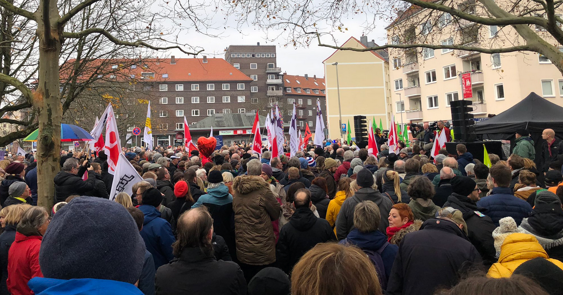 Plus de 7000 manifestants ont protesté pour la liberté de presse à Hannovre. 