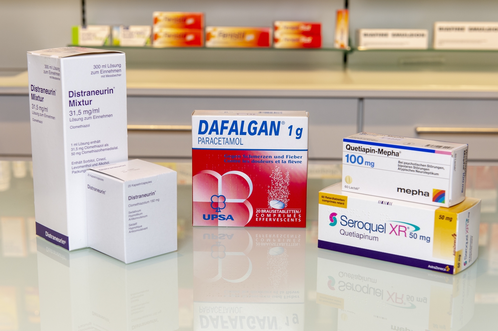 Trois médicaments, le Seroquel, la Distraneurin et le Dafalgan, figurent sur le podium des médicaments les plus attribués dans les homes du canton. Parmi eux, deux servent à calmer les résidents.