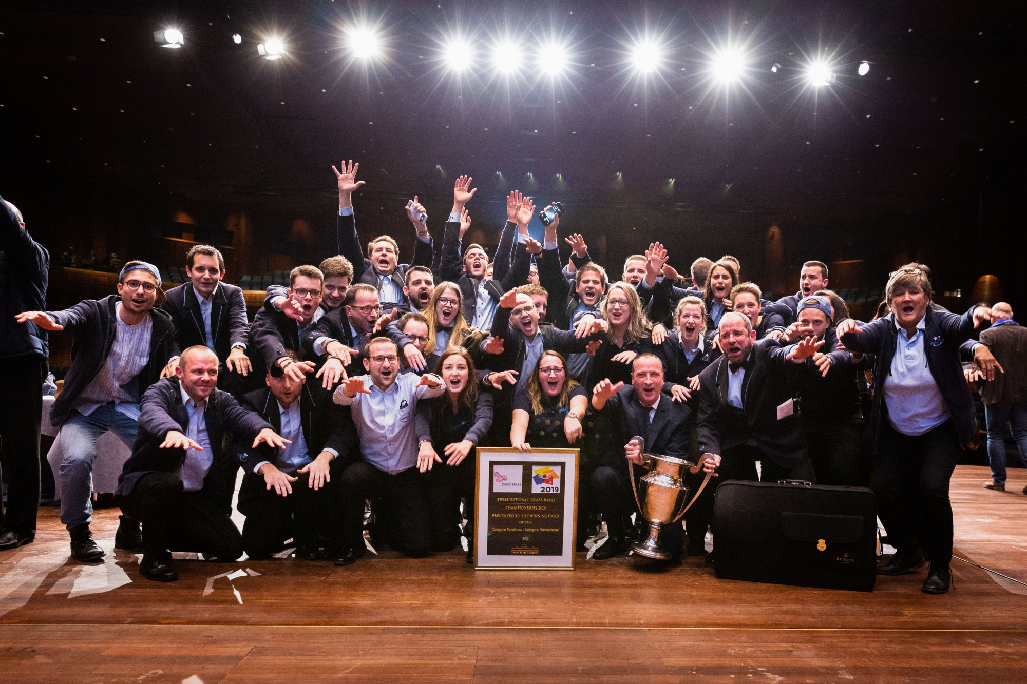 Le Valaisia Brass Band a remporté son 5e titre consécutif de champion suisse et c'est même la 6e fois de suite qu'il termine 1er à l'imposé.