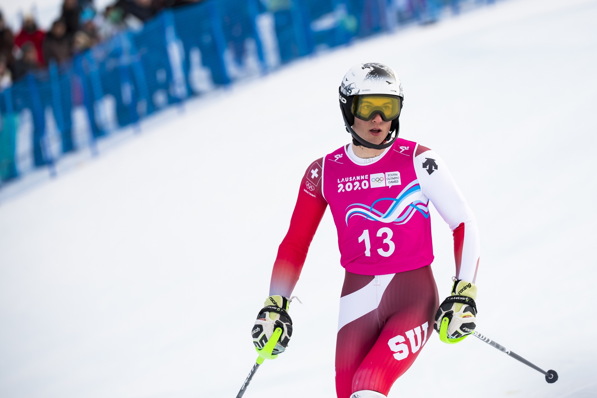 Luc Roduit, 17 ans, a triplé la mise aux Diablerets mardi.