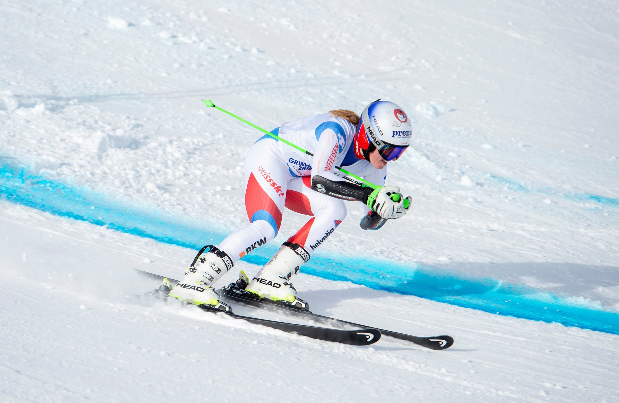 Camille Rast retrouve avec plaisir les pistes de ski après neuf mois d'absence.