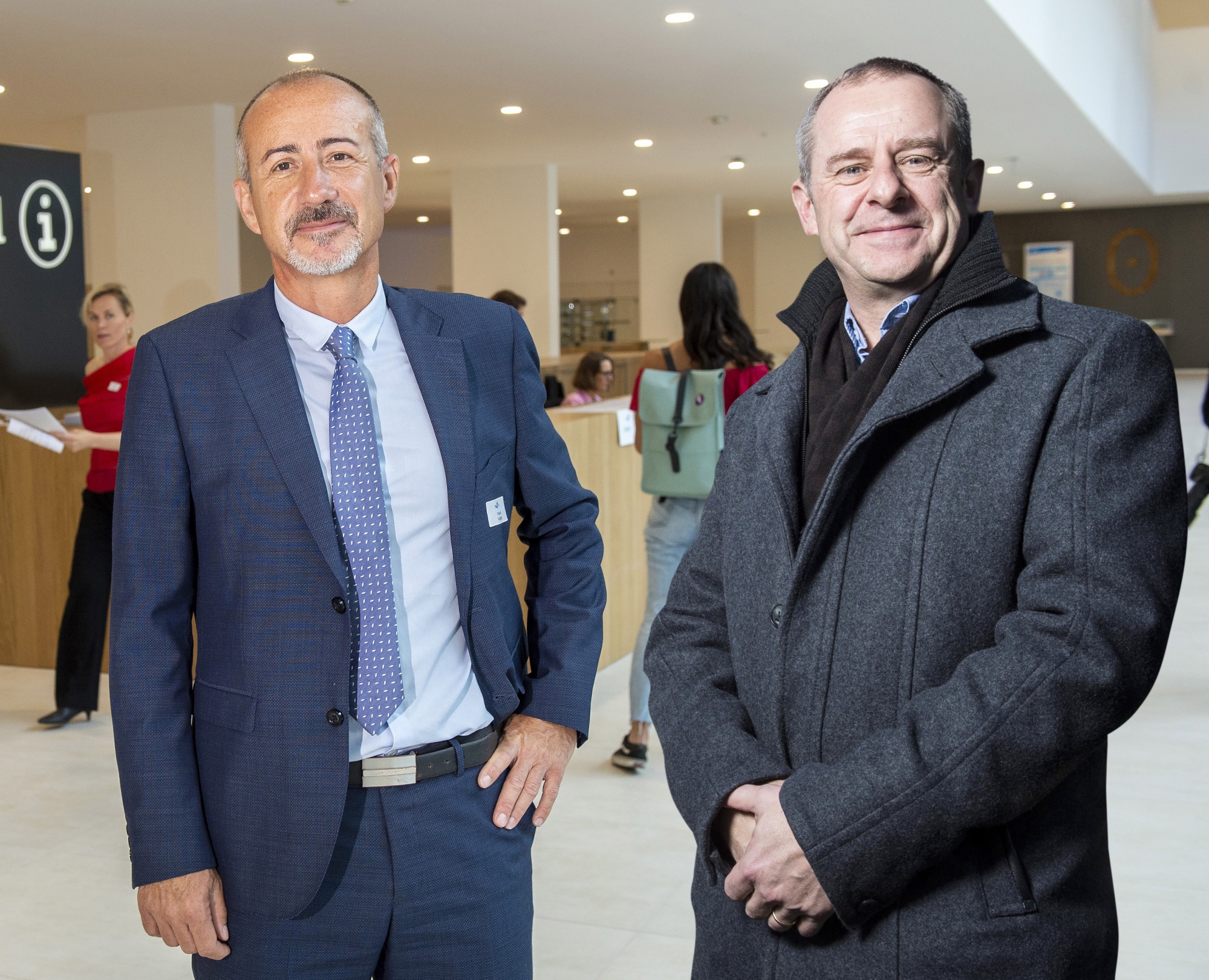 Pascal Rubin, directeur de Rennaz, et Eric Bonvin, directeur de l’Hôpital du Valais.
