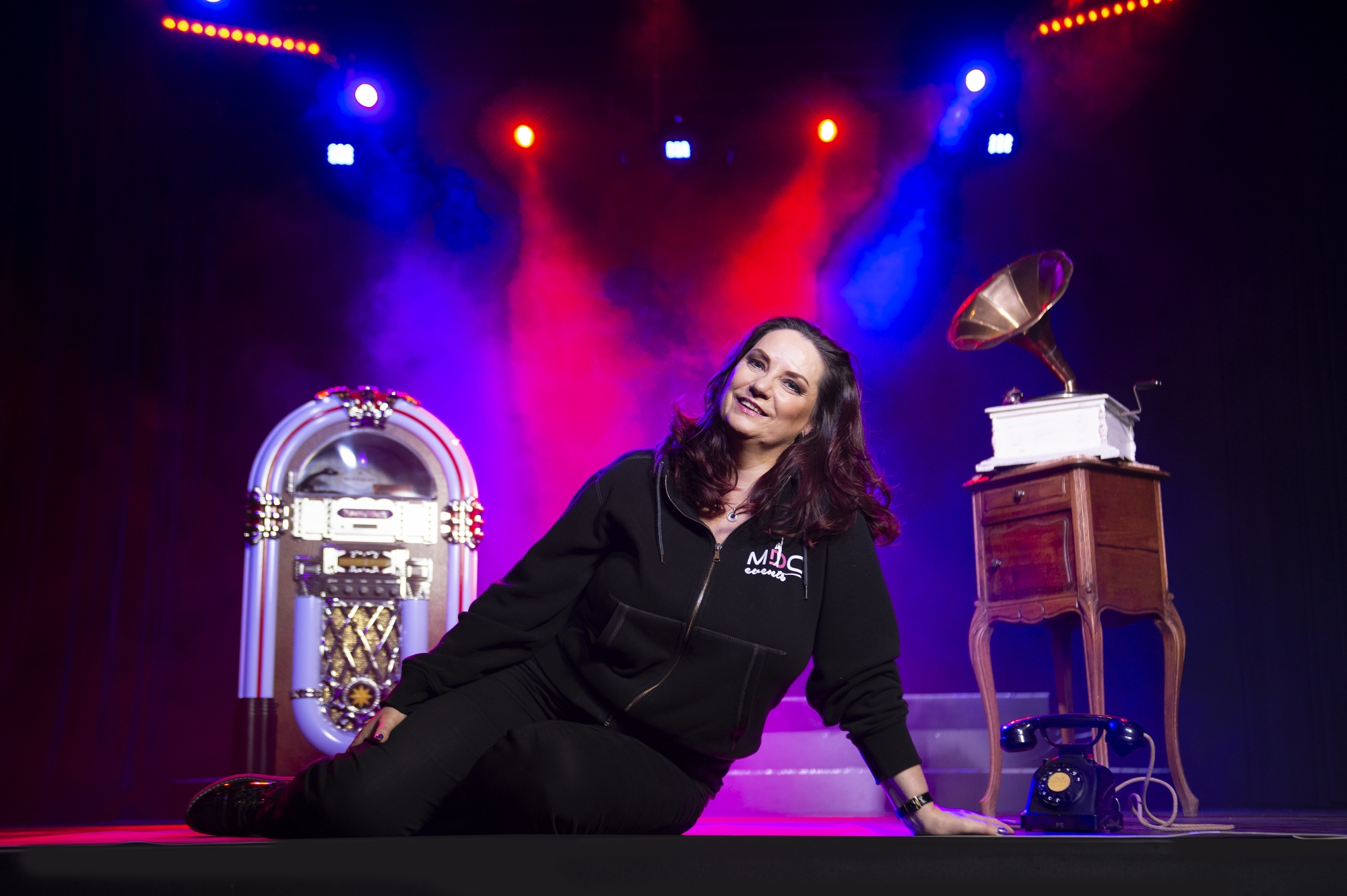 Sabine Gross sur la scène du Casino de Montreux où la première de son nouveau spectacle «Dancing Story» aura lieu vendredi.