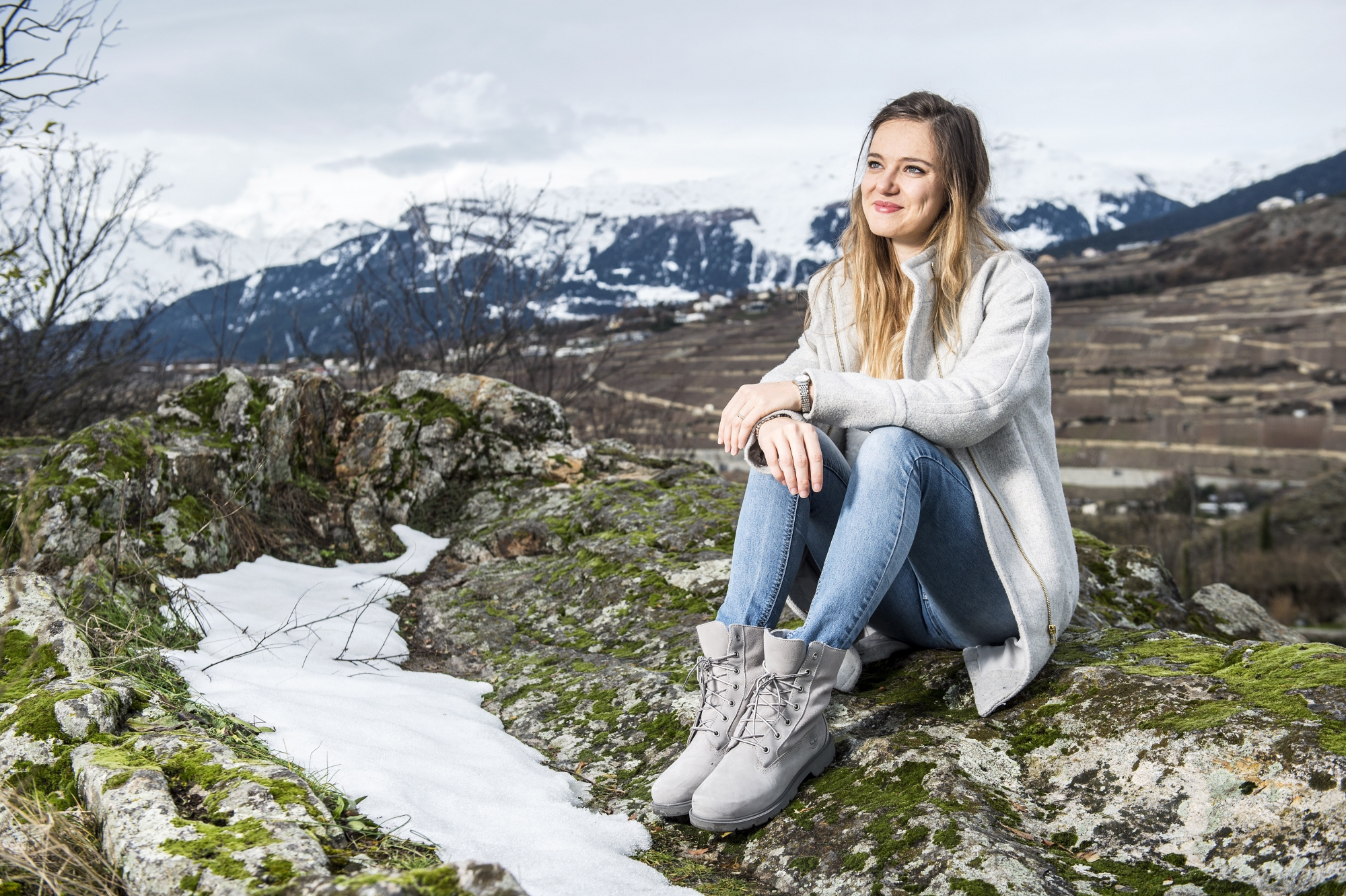 De retour en Valais pour les Fêtes, Sandrine Rudaz a retrouvé avec bonheur les paysages de son canton natal.