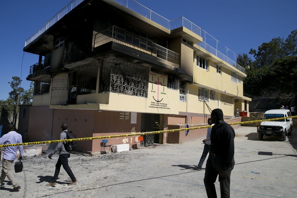 L'orphelinat était situé dans un bâtiment insalubre de deux étages.