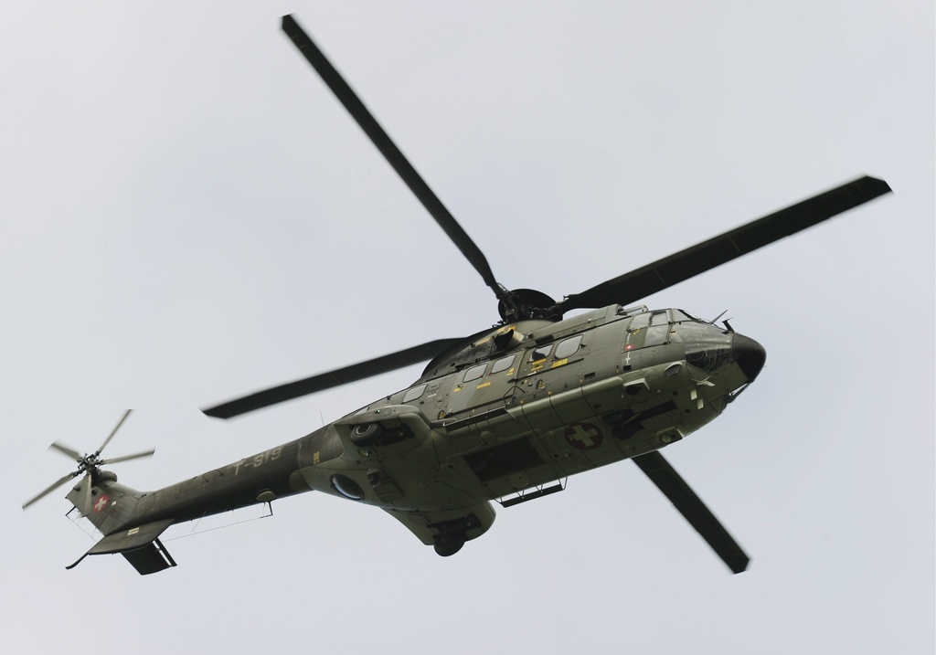 Un hélicoptère Superpuma de l'armée a été engagé dans une opération de police mardi matin. (illustration)