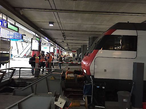 Le train arrivant de Zurich n'a pas réussi à freiner à temps à Lucerne.