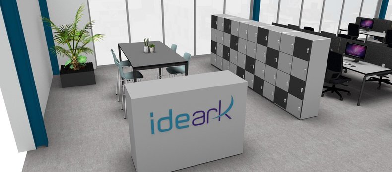 Oasis, le nouvel espace de travail de l'IdeArk, comprend 86 places de travail entre bureaux fixes et partagés.