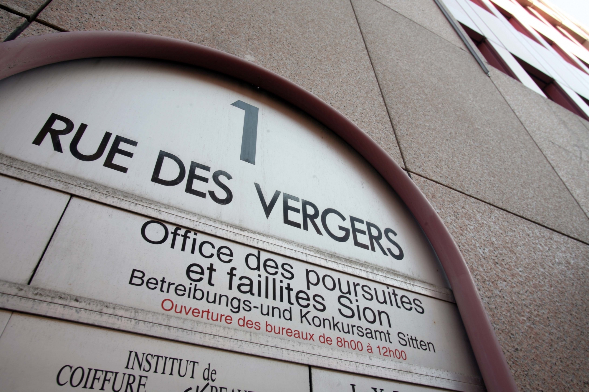 L'Office des poursuites et faillites de Sion devrait quitter à terme la rue des Vergers.