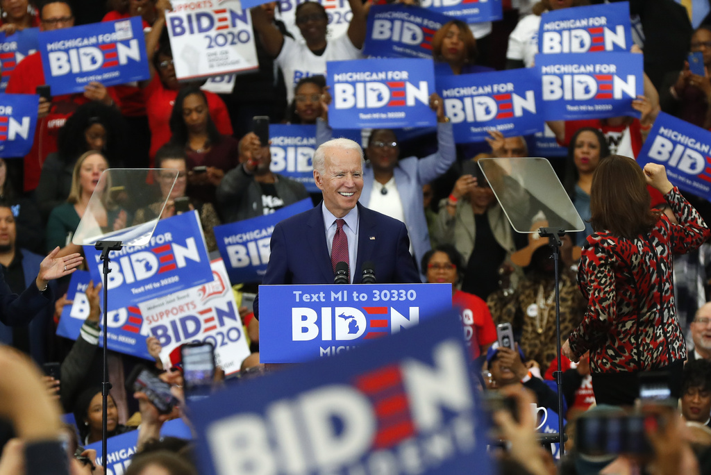L'ancien vice-président Joe Biden a fait l'unanimité dans 3 nouveaux Etats, dont Michigan.