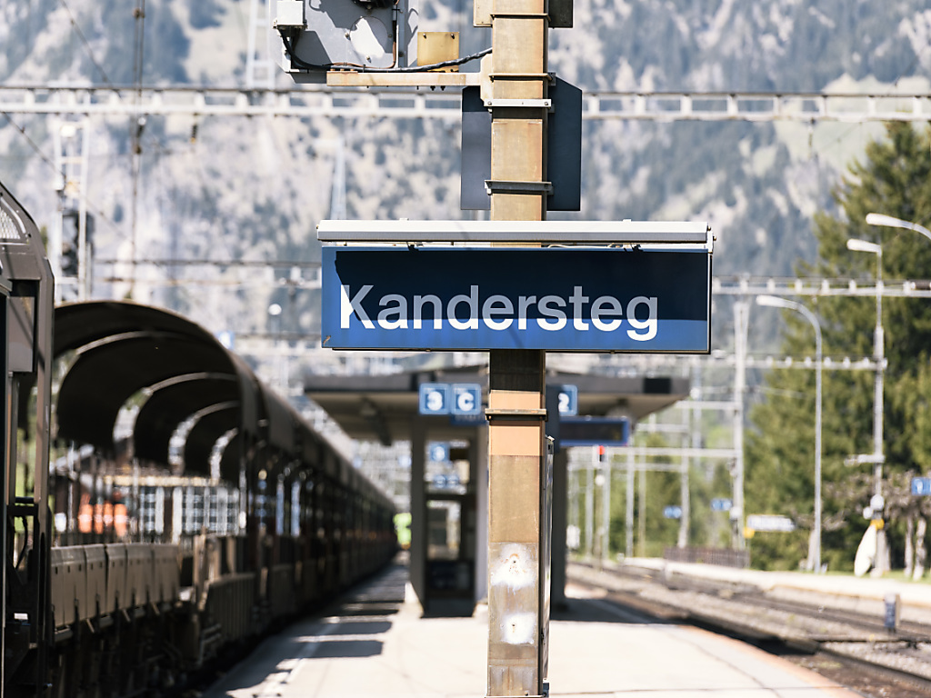 Certains trains sont détournés via Kandersteg. (Archives)