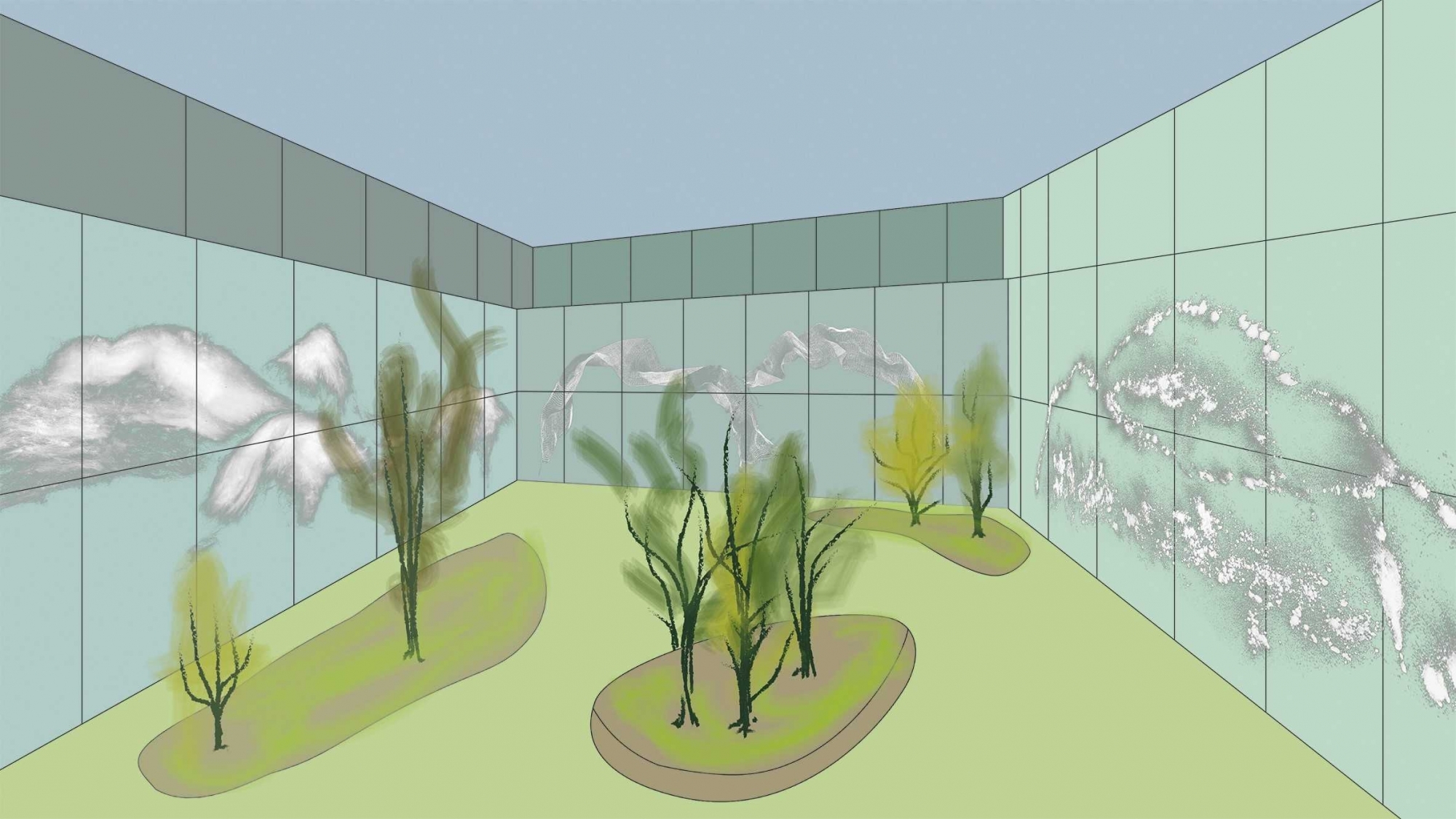 Une vision artistique pour orner la future extension de l'hôpital de Sion.