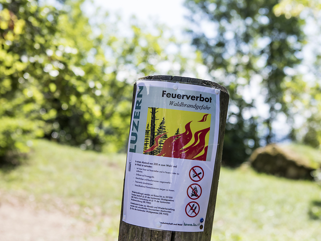 Le danger d'incendie en forêt passe à 4 sur 5 dans plusieurs cantons de Suisse centrale (archives).