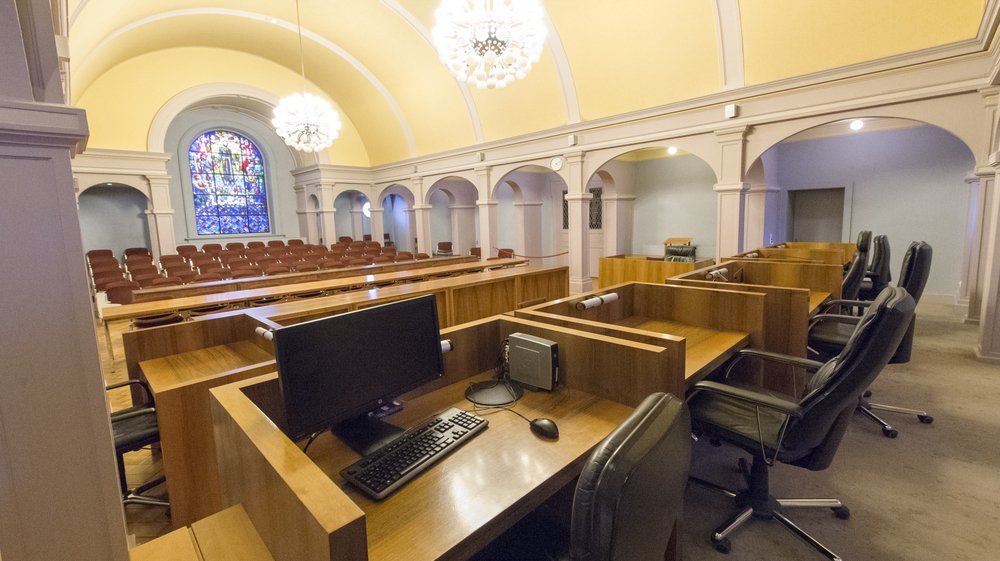 Les tribunaux valaisans - ici le Tribunal cantonal  à Sion - ont tiré mardi le bilan de l'année écoulée.