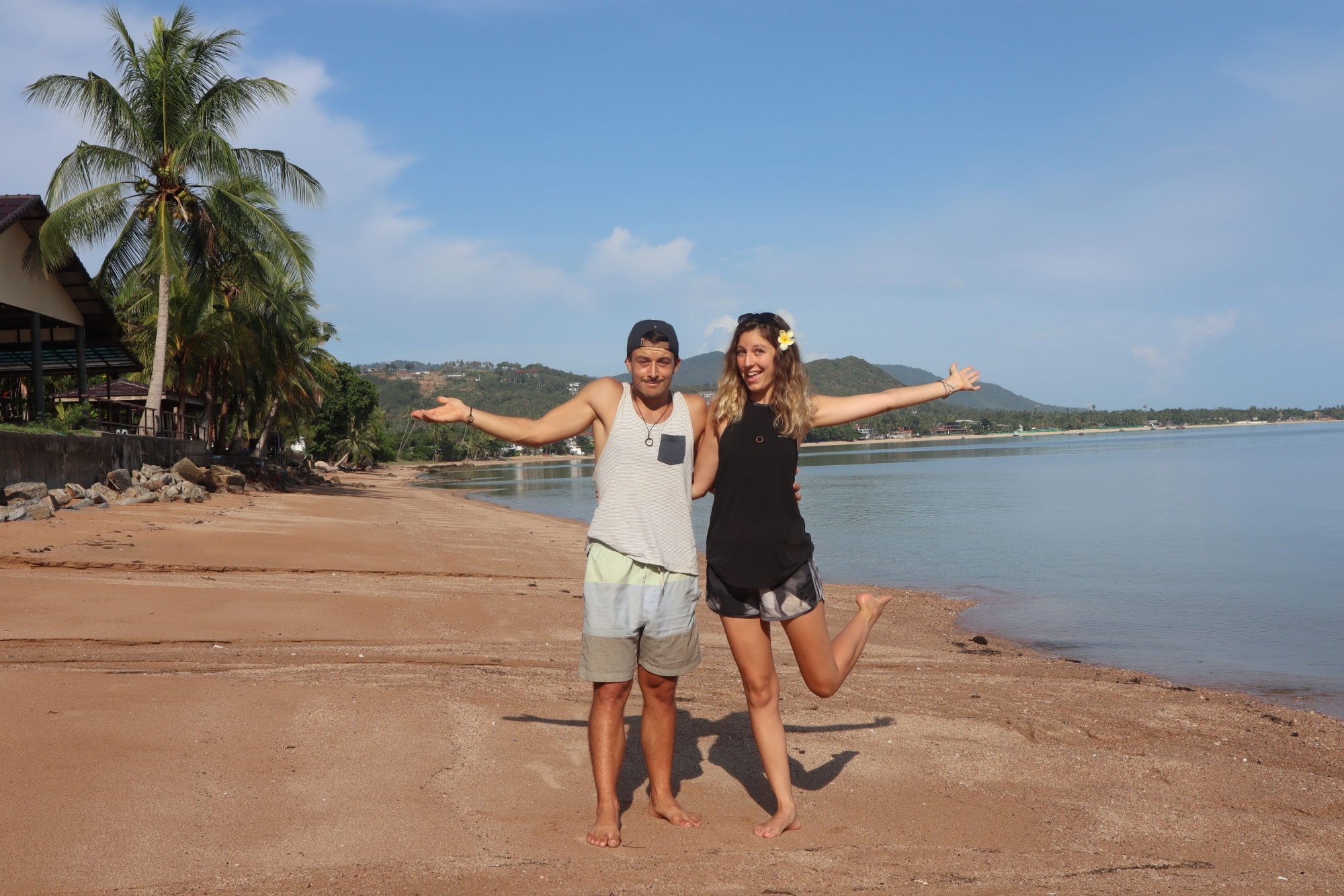 Contre mauvaise fortune bon cœur. Valentin et Christel Gischig profitent des plages de Ko Samui.