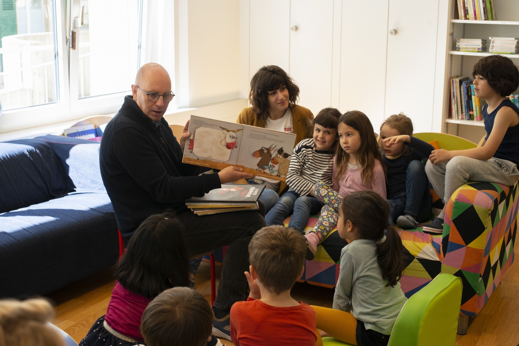 Jean-Marc Richard, l’un des parrains, avait lu une histoire  à des enfants en 2019. Il a préparé une vidéo pour le 27 mai. 